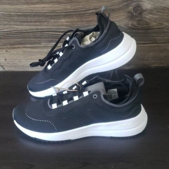 New Adidas Fukasa Run‎ Black White Running Sneakers Gym Workout Athleisure Shoes - Picture 2 of 10